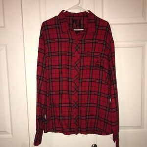 Plaid button down shirt